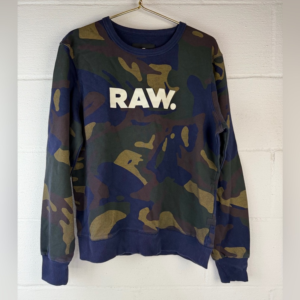 G-Star RAW Camo Pullover Sweatshirt, Medium